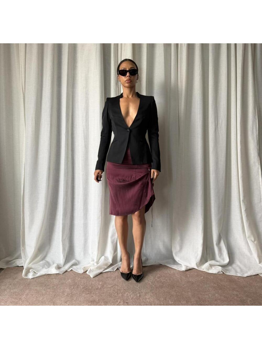 Public School Women's Burgundy Skirt